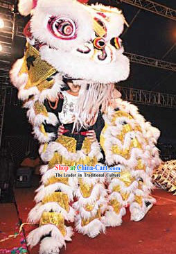 Hong Kong Style Hok San Lion Dance Costume Complete Set