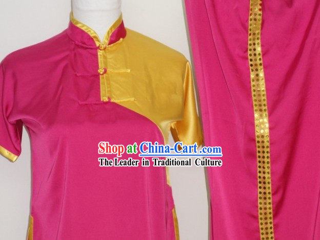 Top Chinese Traditional Silk Dragon Dancer Kung Fu Uniform for Junior Students Children