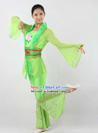 Green Han Dynasty Classical Dance Costumes