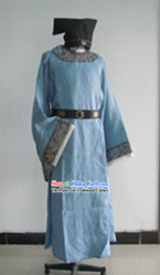 Ancient Chinese Lover Costumes and Hat Complete Set for Men