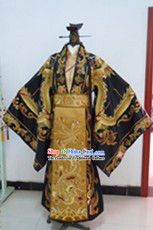 Ancient Chinese Emperor Costume and Crown Complete Set for Men