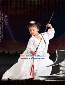 Pure White Dragon Lady Costumes for Kids