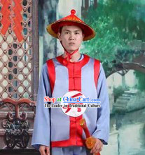 Ancient Chinese Red Guard Costumes and Hat for Men