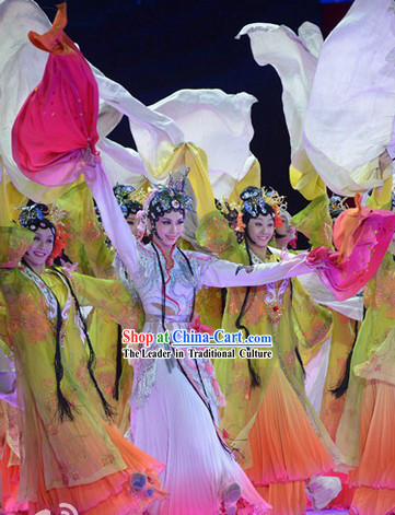 Chinese Classic Dancing Costumes and Headwear for Women