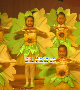 Smile Flower Dance Costumes and Hat