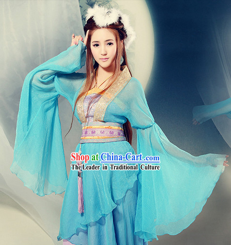 Ancient Chinese Wide Sleeves Dance Costumes