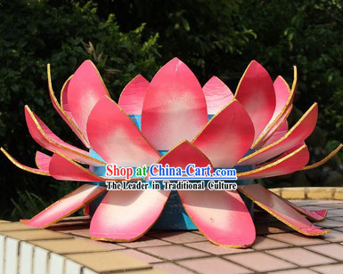 Big Pink Lotus Props for Professional Stage Performance