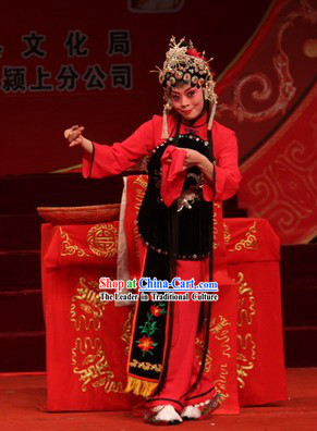 Peking Opera Hua Dan Costumes and Headdress Complete Set