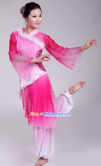 Pink Spring Festival Dance Costumes