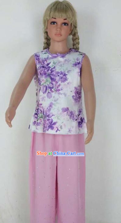 Professional Stage Performance Fan Dancing Suit