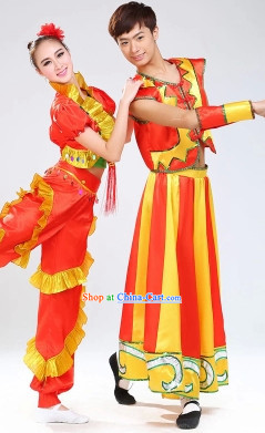 Stage Performance Yangge Dancing Costumes for Men or Women