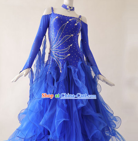 Special Custom Make Top Red Social Dancing Competition Costume for Women