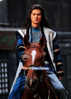 Period of the Northern and Southern Dynasties Chinese Costume Hua Mulan Legend Khan Prince Clothing Complete Set for Men