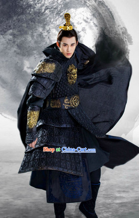 Chinese Costumes Lanling Queen China TV Drama Prince Armor Suit Period of the Northern and Southern Dynasties Complete Set