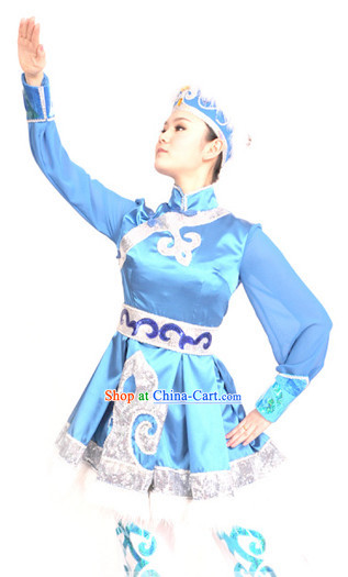 China Mongolian Suit and Headwear for Women