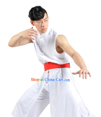Chinese New Year Yangge or Fan Dance Costume for Men