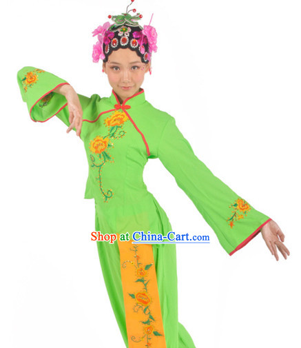 Professional Stage Performance Fan Dance Wear