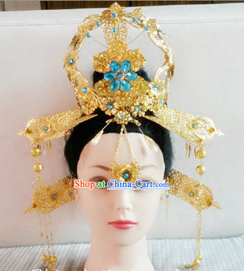 Ancient Chinese Empress Hair Ornaments Set and Wig