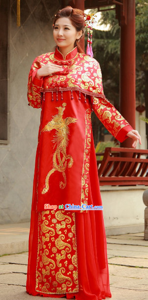 Chinese Red Wedding Dresses for Women