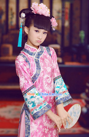 Chinese Qing Dynasty Princess Costume for Teenagers