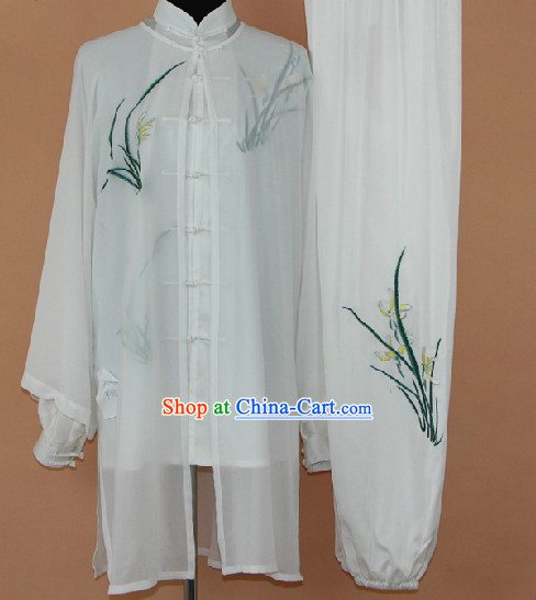 Traditional Chinese Silk Taiji Martial Arts Suit Complete Set