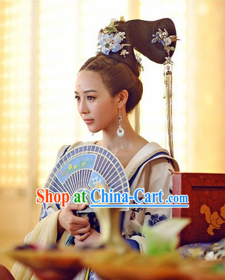 Handmade Chinese Empress Wig and Hair Accessories Hairpins Free Shipping