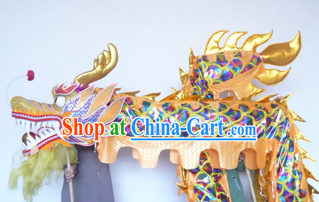 Rainbow Color Chinese New Year Dragon Dance Costumes Complete Set