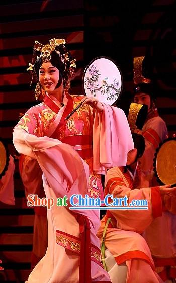 Wang Zhaojun Chinese Opera Costumes and Headpieces Complete Set