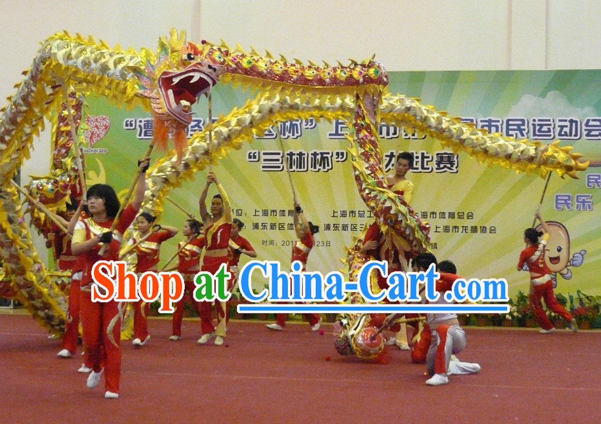 Handmade Lightweight Dragon Dance Equipment Complete Set for Middle School Teenagers