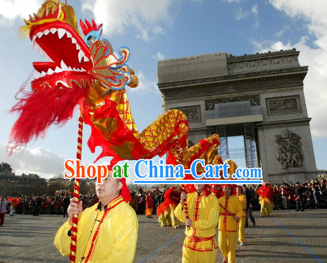 Traditional Beijing Dragon Dance Costume Complete Set