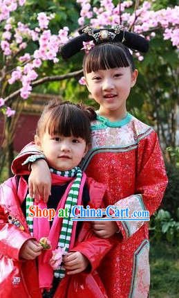 Chinese New Year Qing Dynasty Oriental Clothes for Kids
