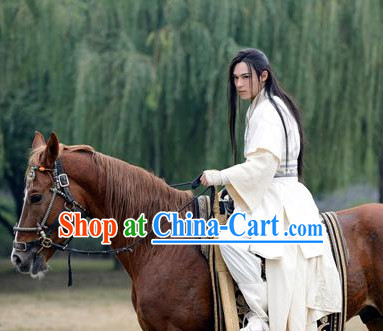 Chinese White Swordman Dress for Men