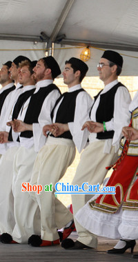 Traditional Mens Greek Dance Costumes Complete Set