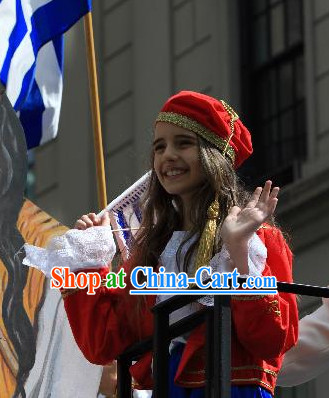 Traditional Greek Girl Costumes Complete Set