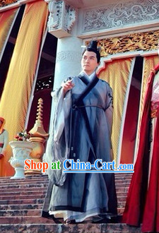 Ancient Taoist Tai Chi Outfit and Headpieces Complete Set