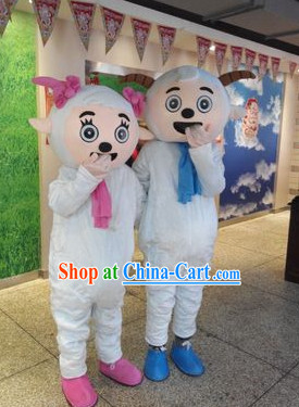 Chinese New Year Celebration Xi Yang Yang Happy Sheep Mascot Costume Complete Set