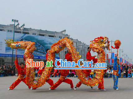 18 Meters 10 People Olympic Games Dragon Dance Equipments Complete Set for Kids