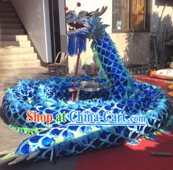 Blue Dragon Mascot Dance Costumes Complete Set