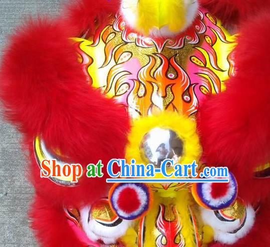 chinese lion dancing