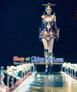 Asian Fairy Cosplay Halloween Costumes and Hair Accessories Complete Set