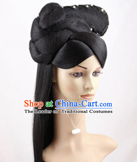 Ancient Chinese Palace Lady Black Wigs