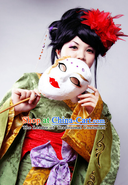 Ancient Chinese Japanese Geisha Halloween Costumes for Men
