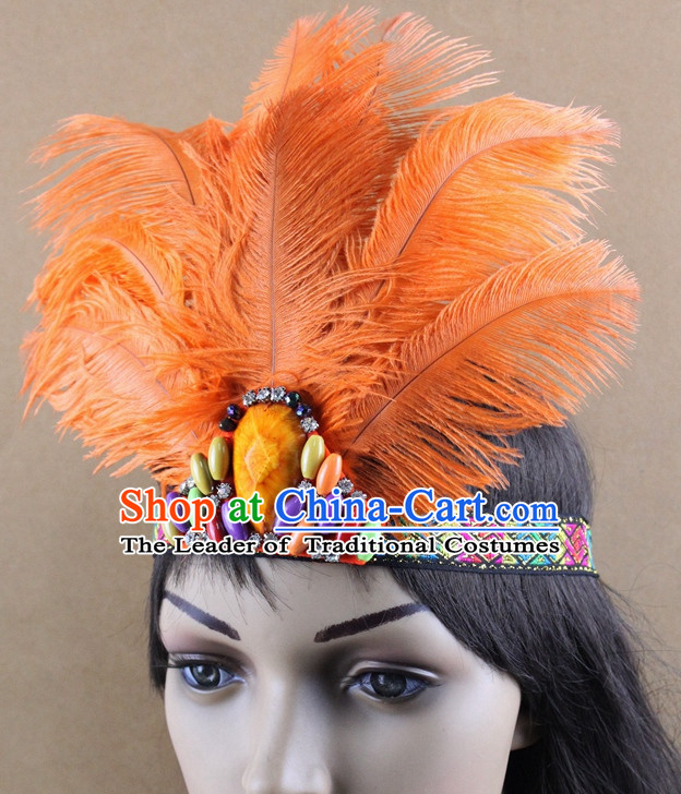 Handmade Chinese Feather Hair Accessories
