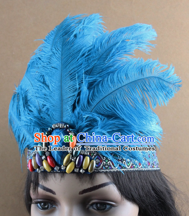 Handmade Chinese Feather Hair Accessories Hairpieces