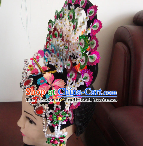 Chinese Opera Peking Opera Cantonese Opera Hairstyles Fascinators Fascinator Wholesale Jewelry Hair Pieces and Black Wigs