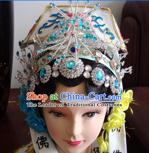 Handmade Ancient Chinese Peking Opera Hairstyles Fascinators Fascinator Wholesale Jewelry Hair Pieces