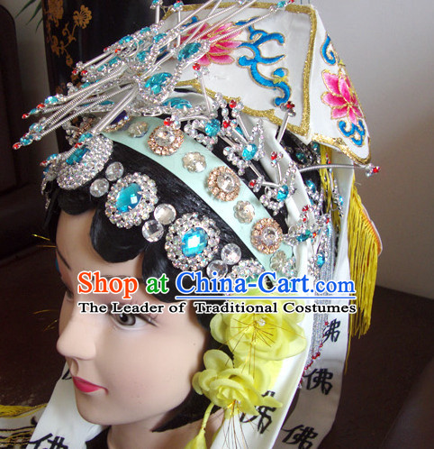 Chinese Opera Peking Opera Cantonese Opera Hairstyles Fascinators Fascinator Wholesale Jewelry Hair Pieces and Black Wigs