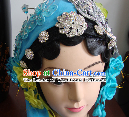 Chinese Opera Theatrical Performances Qin Xiang Lian Hairstyles Fascinators Fascinator Wholesale Jewelry Hair Pieces and Wigs