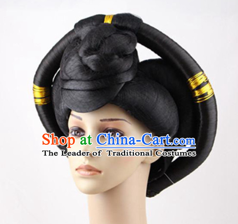 Chinese Ancient Empress Black Wigs
