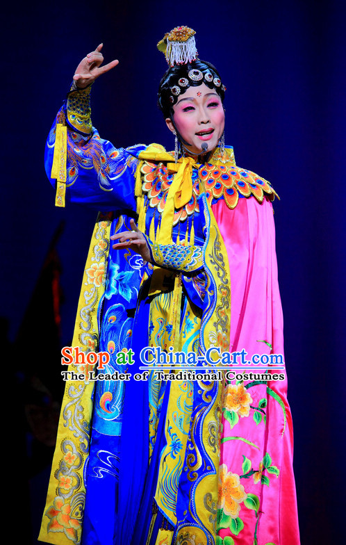 Ancient Chinese Palace Yu Ji Stage Queen Dance Costumes